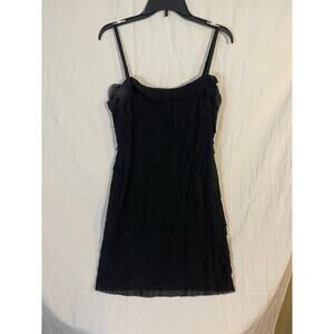 Nine West black tiered dress
